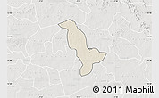 Shaded Relief Map of Dapelgo, lighten, semi-desaturated