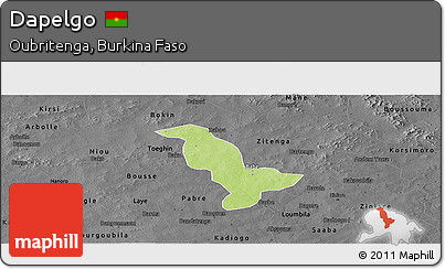 Physical Panoramic Map of Dapelgo, darken, desaturated