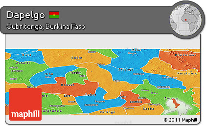 Political Panoramic Map of Dapelgo