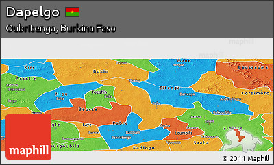 Political Panoramic Map of Dapelgo