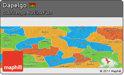 Political Panoramic Map of Dapelgo