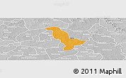 Political Panoramic Map of Dapelgo, lighten, desaturated