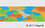 Satellite Panoramic Map of Dapelgo, political outside