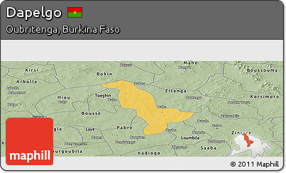 Savanna Style Panoramic Map of Dapelgo