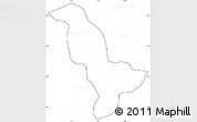 Blank Simple Map of Dapelgo, cropped outside, no labels