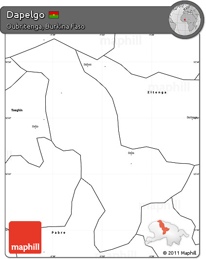 Blank Simple Map of Dapelgo