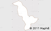 Classic Style Simple Map of Dapelgo, cropped outside