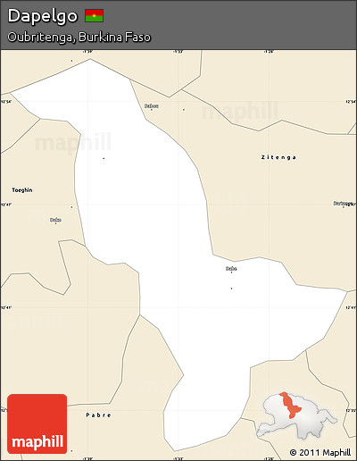 Classic Style Simple Map of Dapelgo