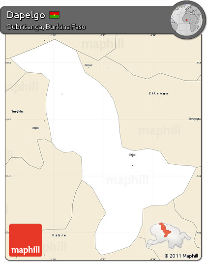 Classic Style Simple Map of Dapelgo