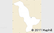 Classic Style Simple Map of Dapelgo, single color outside