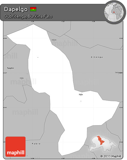 Gray Simple Map of Dapelgo