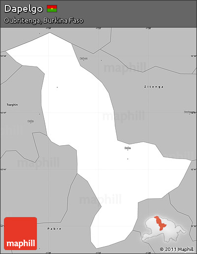 Gray Simple Map of Dapelgo