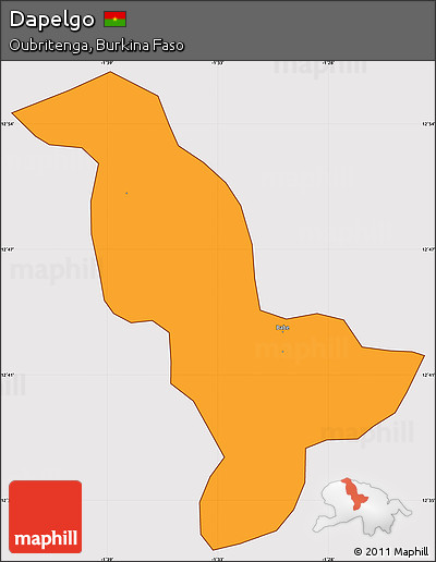 Political Simple Map of Dapelgo, cropped outside
