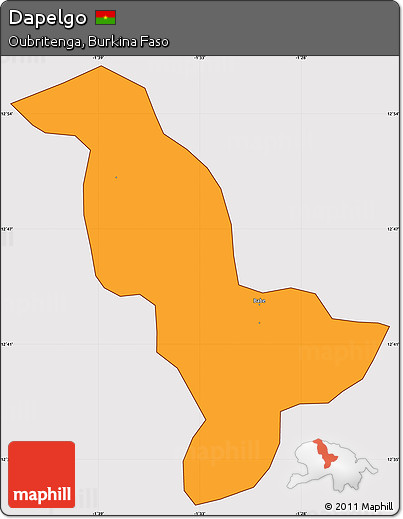 Political Simple Map of Dapelgo, cropped outside