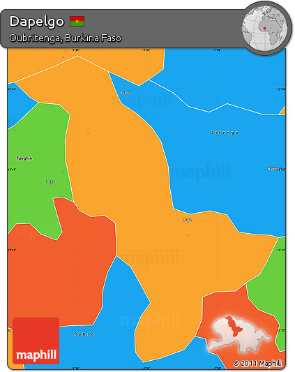 Political Simple Map of Dapelgo