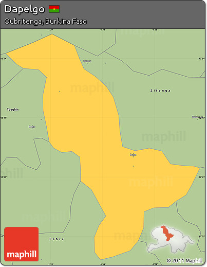 Savanna Style Simple Map of Dapelgo