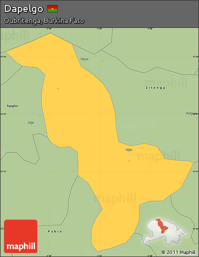 Savanna Style Simple Map of Dapelgo