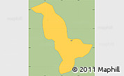 Savanna Style Simple Map of Dapelgo, single color outside