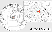 Blank Location Map of Oubritenga