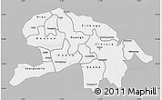 Gray Map of Oubritenga, single color outside