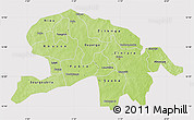 Physical Map of Oubritenga, cropped outside