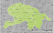 Physical Map of Oubritenga, desaturated
