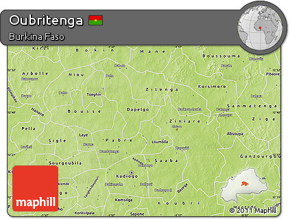 Physical Map of Oubritenga