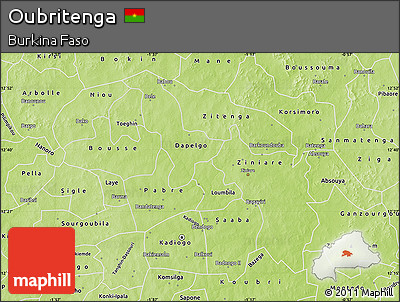 Physical Map of Oubritenga