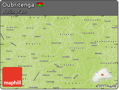 Physical Map of Oubritenga
