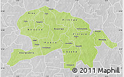 Physical Map of Oubritenga, lighten, desaturated
