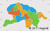 Political Map of Oubritenga, cropped outside