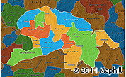 Political Map of Oubritenga, darken