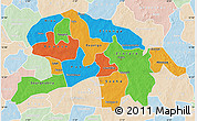 Political Map of Oubritenga, lighten