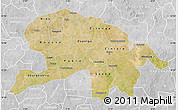 Satellite Map of Oubritenga, lighten, desaturated