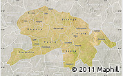 Satellite Map of Oubritenga, lighten, semi-desaturated