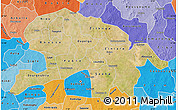 Satellite Map of Oubritenga, political shades outside