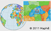 Political Location Map of Pabre
