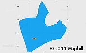 Political Simple Map of Pabre, single color outside