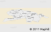 Classic Style Panoramic Map of Oubritenga, single color outside