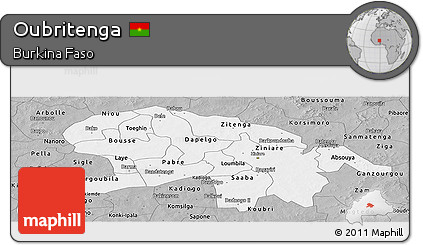 Gray Panoramic Map of Oubritenga
