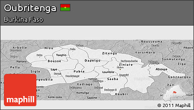Gray Panoramic Map of Oubritenga