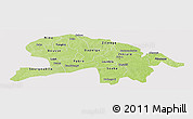 Physical Panoramic Map of Oubritenga, cropped outside