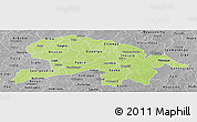 Physical Panoramic Map of Oubritenga, desaturated