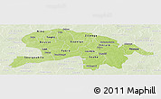 Physical Panoramic Map of Oubritenga, lighten