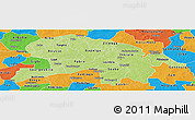 Physical Panoramic Map of Oubritenga, political outside