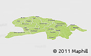 Physical Panoramic Map of Oubritenga, single color outside