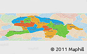 Political Panoramic Map of Oubritenga, lighten