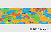 Political Panoramic Map of Oubritenga