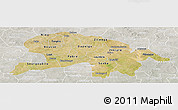 Satellite Panoramic Map of Oubritenga, lighten, semi-desaturated