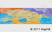 Satellite Panoramic Map of Oubritenga, political shades outside